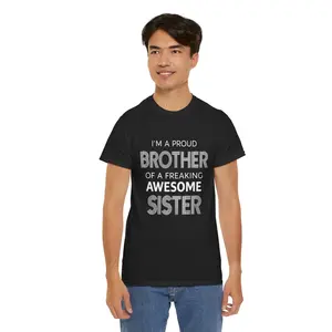 quality sister to brother T-shirt. Menswear Top Tshirt Tropical Shortsleeve Round Neck
