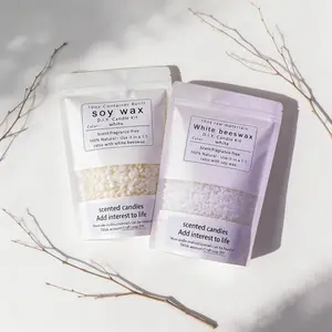 Eco-Friendly Candle Making Kit, 10oz Natural Soy Wax & White Beeswax, Safe DIY Aromatherapy Candle Raw Materials & Handmade Supplies