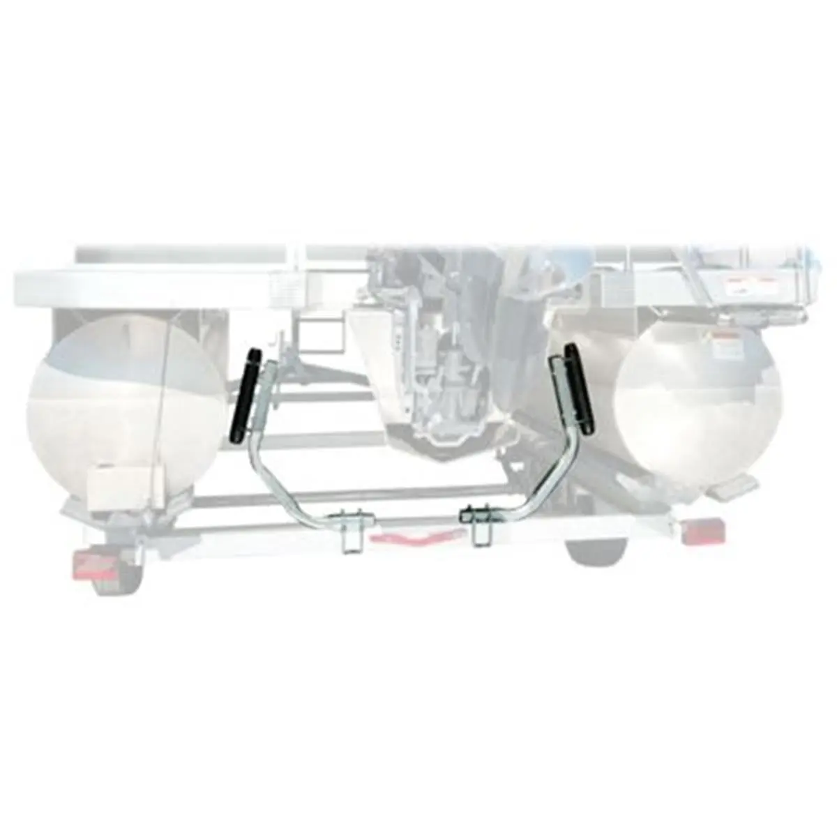 212 MAIN Pontoon Boat Trailer Guide-On Kit, Galvanized Steel Metal Construction with 2 Rubber Roller Bunks, U-Bolt Mounts, Fits Frame Size Up to 3" W x 4-1/4" H for Easy Boater Loading & Unloading