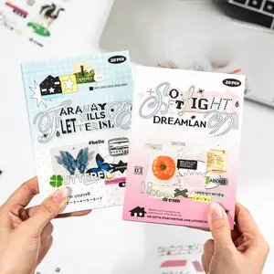 40 vintage die cut sticker sheets with food, plant, text themes, vintage style, PET waterproof material, self adhesive, DIY journal decoration, scrapbook, notebook material sticker pack