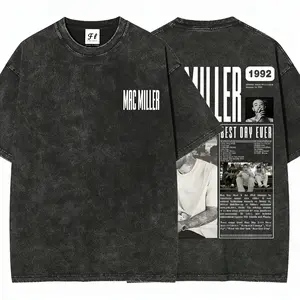 Vintage Washed 100% Cotton Mac Miller Tiny Desk Concert TShirt, Retro Hip Hop Music Graphic Tee With DoubleSided Print, Unisex Streetwear Top & Perfect Fan Gift lemon demon shirt logo soulja boy outfit clothes gorlock destroyer tshirt