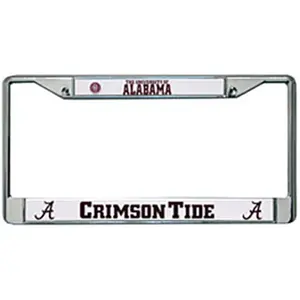 212 MAIN Chrome License Plate Frame - Sports Collectibles Accessory, Fan Gift, Easy Mounting, Pre-Drilled Holes, Team Logo