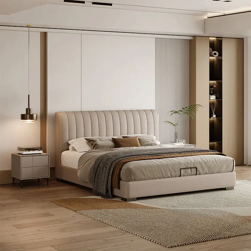 Elegant Tufted Queen Size Luxury Bed Frame, Heavy Duty Platform Bed, Stylish Upholstered Bed for Master Bedroom