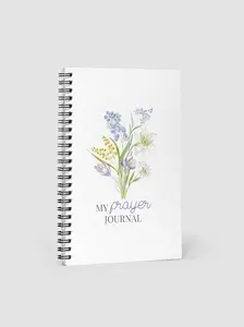 Floral Prayer Journal Spiral Notebook