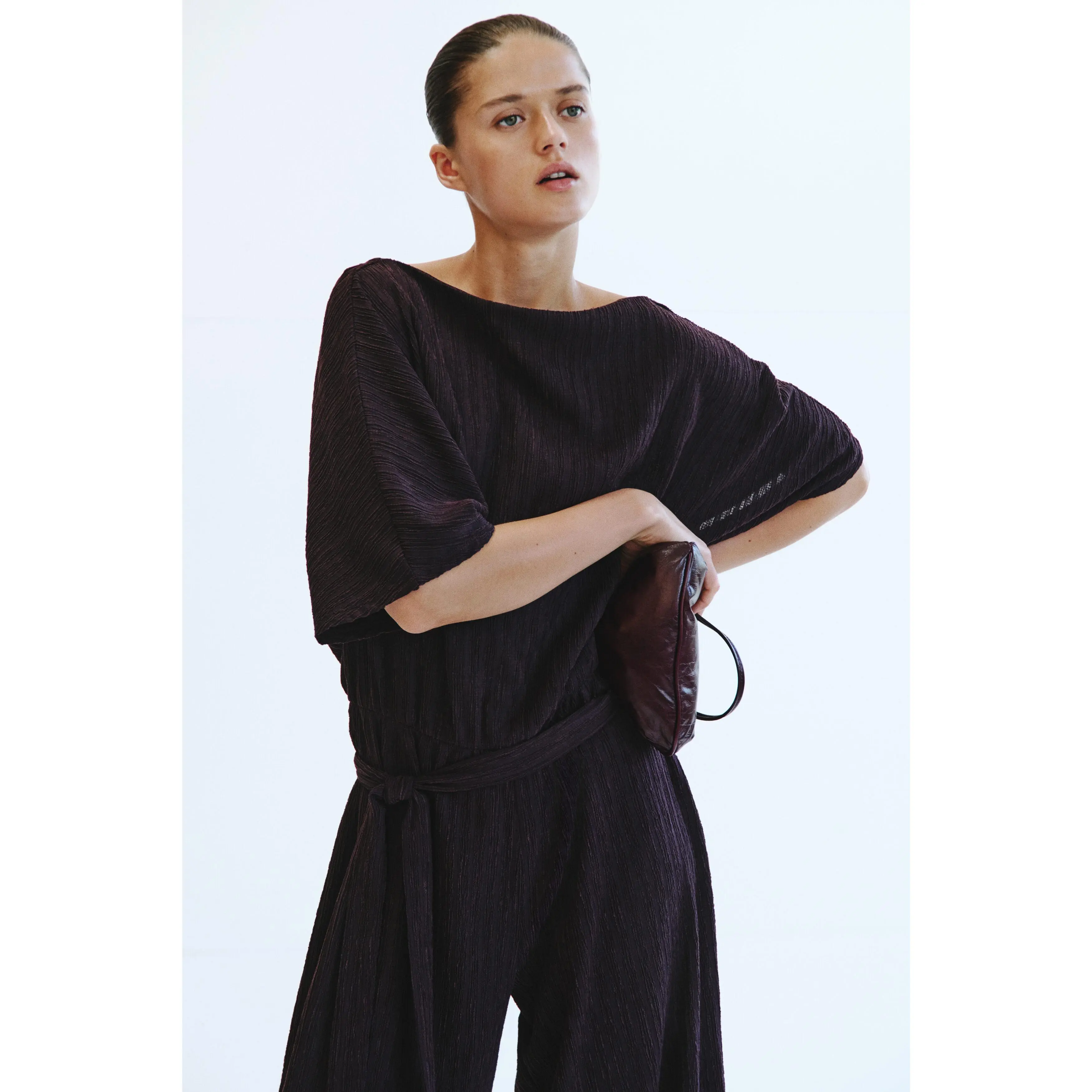 H&M Textured jersey jumpsuit