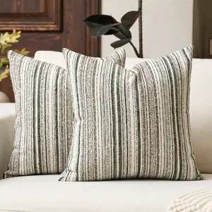 2-piece luxury decorative pillow covers, complete set with boucle texture, square sofa cushion covers for living room home decor woven modern throw pillow covers, no filling, suitable for sofas, living rooms, bedrooms, farmhouses, and also as gifts