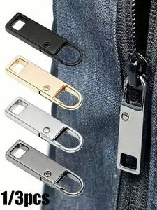 Metal Zipper Replacement Heads, Detachable Metal Zippers, DIY Sewing Accessories, Suitable for Bags, Shoes, Clothes, All Seasons