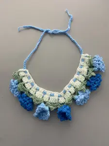 Handmade Woven Pet Collar – Unique Handcrafted Design for Dogs & Cats- Neck Size 12.5" to 18.9" Circumference