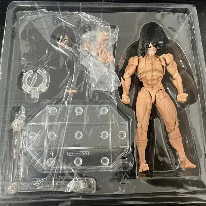 Kaiyodo Armored Titan Figure – Revoltech Amazing Yamaguchi Attack on Titan – Movable Anime Action Figure Toy