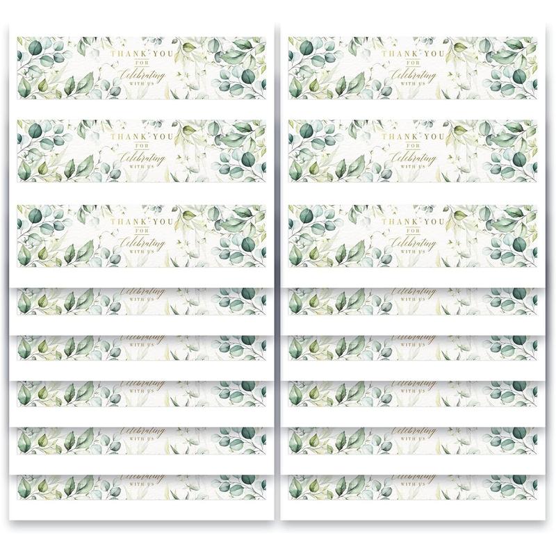 Wedding Water Bottle Labels | Greenery Foil | 50 count Water Bottle Labels for Wedding, Bridal Shower, Birthday, Shower and Party Wedding Water Bottle Labels | Greenery Foil | 50 count Water Bottle Labels for Wedding, Bridal Shower, Birthday, Shower and Party