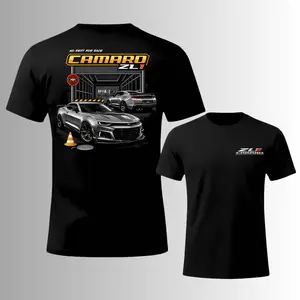 No Rest For Race Camaro ZL1 T-Shirt, 2 Sides, Chevrolet Muscle Car Racing Graphic Tee