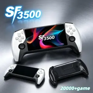 SF3500 Portable Retro Handheld Arcade Console - 5.1in HD IPS Screen, Built-in 14+ Emulators & High-Performance Chip, Mass Classic Titles, TV Connection Cable Support, Game Card Compatibility, Charging Function, Ideal Gift for Gaming Enthusiasts