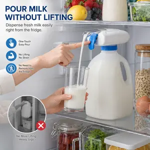 Electric Beverage Dispenser Pump for Fridge | Auto Milk & Juice Gallon Bottle Pump | No-Spill Kitchen Gadget fathersdaygiftideas