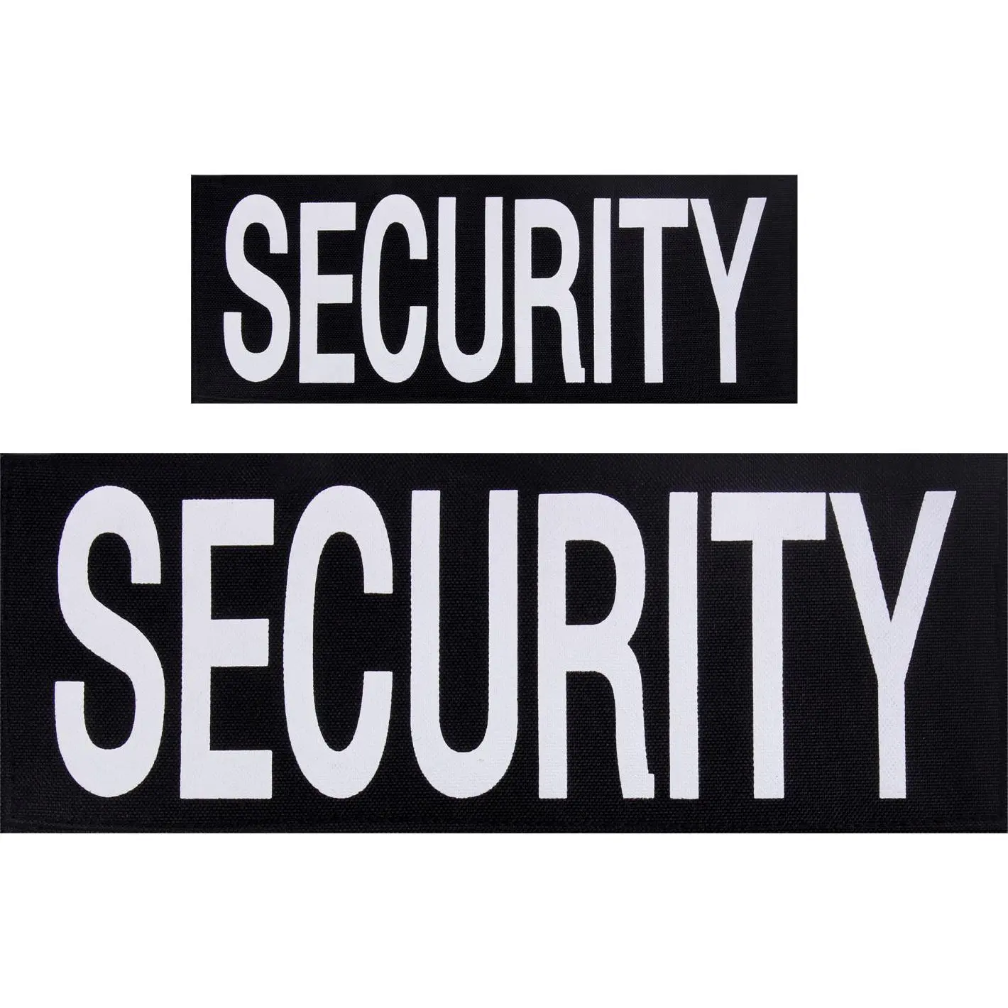 Security Patch Set Hook Back Law Enforcement Tactical Patch Set (1 Small + 1 Large)
