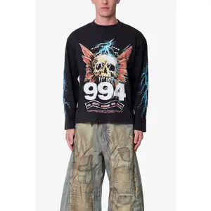 mnml Gem Skull L/S Tee - Black