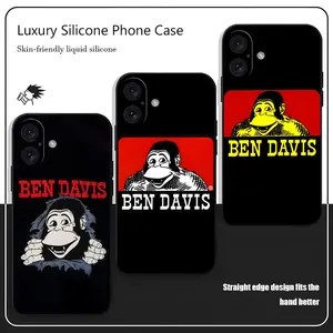LOGO Ben Davis jeans Brand Phone Case For iPhone 17 16 15 14 13 12 X XR XS 8 Plus Mini Pro Max Soft black Shockproof Cover