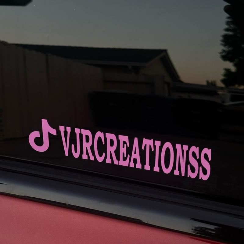 Custom Social Handle Vinyl ( Sticker, Decal, Vinyl)