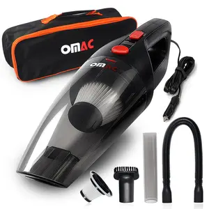 212 MAIN OMAC 96CP001B Handheld Car Vacuum Cleaner - Compact Form, Strong Suction, Wet/Dry Clean, Multi Function Vacuuming, Portable Automotive Interior Care Tool