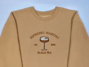 Espresso Martini Sweater Mother's Day Gift For Mom Embroidered Sweatshirt