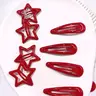 Star Design Hair Clips Set, Cute Metal Hair Accessories Hair Decor for Women & Girls, Minimalist Headwear Suitable for Thick Hair, Super Cute Clips