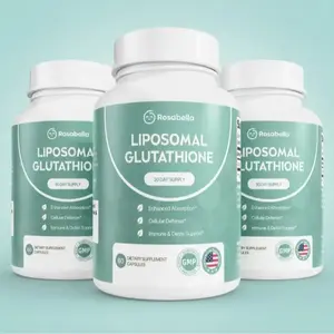 Rosabella Liposomal Glutathione Vitamin Capsules - 60 Count for Skin Glow, Immune & Detox Benefits