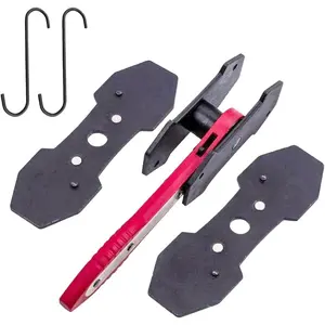 Brake Caliper Press Tool with Extra Steel Plates, Car Wheel Caliper Piston Spreader Tool, 360 Degree Swing Ratchet Brake Wrench Tool, Brake Caliper Hanger