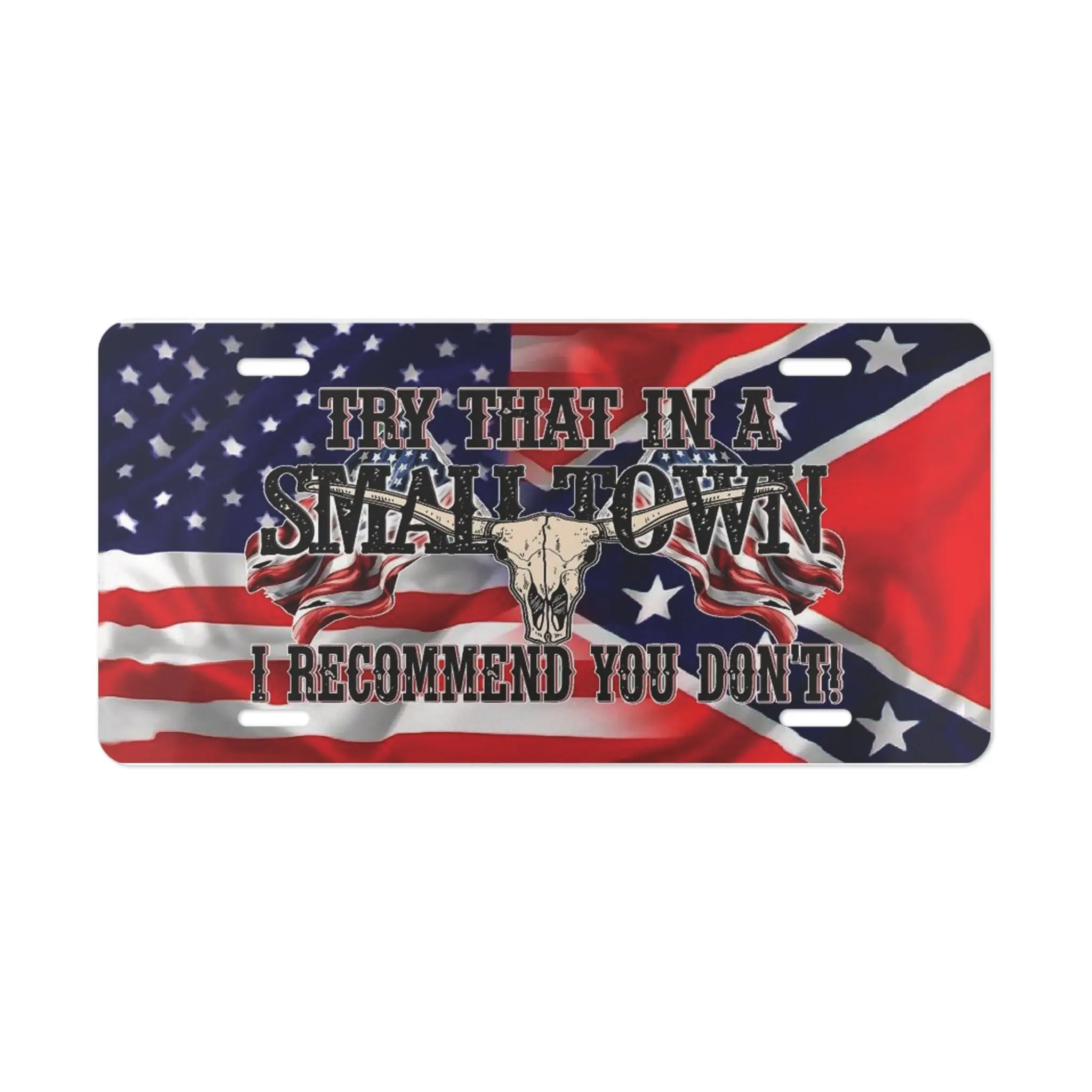 TRY THAT IN A SMALL TOWN Custom Vanity License Plate, Personalized Car Decor, Unique Gift for Car Lovers, Customizable Plate for Holidays, Fun Automotive Accessory,JASON ALDEAN