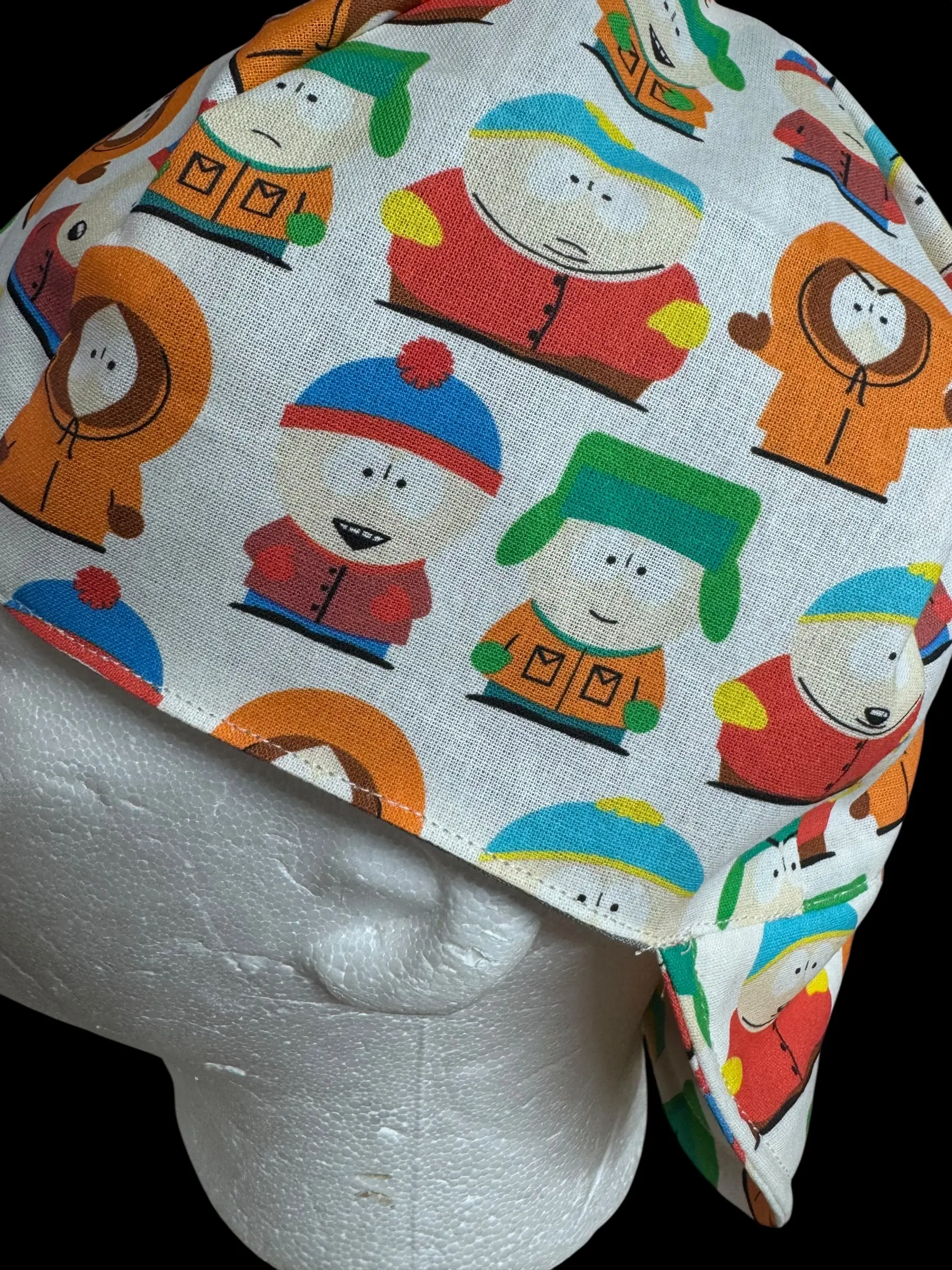 Customizable Welding Cap for Welders with South Park Characters Digital Print, Made-to-Order 100% Cotton Hat