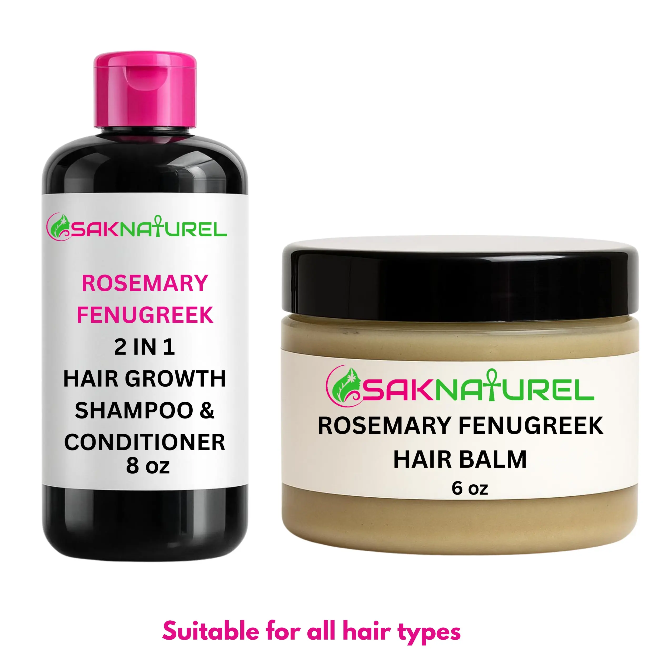 ROSEMARY FENUGREEK HAIR BALM 6 OZ- & 1 SHAMPOO