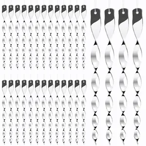 30 Pack Bird Deterrents for Outside,Bird Repellent Hanging,Silver Plastic Reflectors Scare Rods,Garden Decorative Reflective Scare Birds Away,Like Woodpeckers,Pigeons and Geese,Hand Tools Kits ﻿