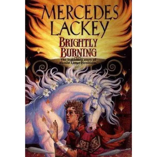 USED Book - Brightly Burning (Daw Books Collectors, No. 1150) (Valdemar) by Mercedes Lackey (Hardcover) - english