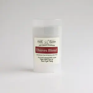 Thieves Blend Natural Deodorant, Aluminum-Free, Long-Lasting Odor Protection for Daily Use