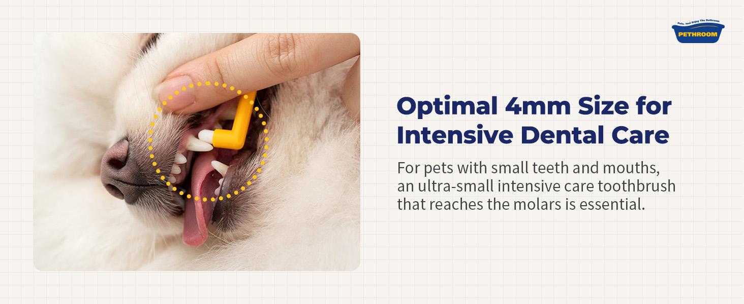 PETHROOM Dental Clean Toothbrush Extra Small for Cats and Dogs PETHROOM Dental Clean Toothbrush Extra Small for Cats and Dogs