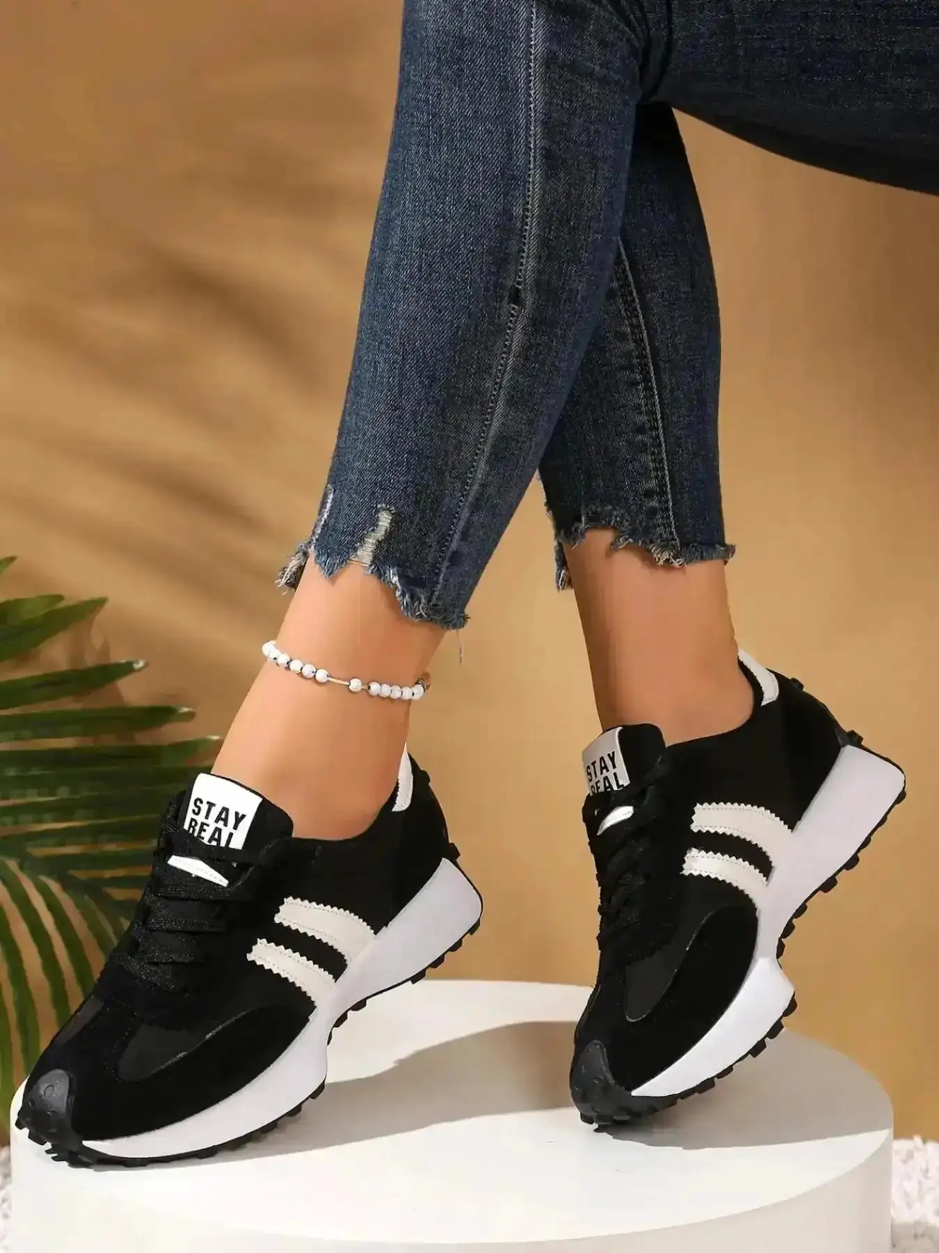 Women's Casual Sport Shoes Spring Fitness Multifunctional Easter Back-To-School Footwear Comfortable Daily Wear Sneaker Lifestyle Leopard Print Sneakers responsive outdoor sports urban walking support Stylish essential