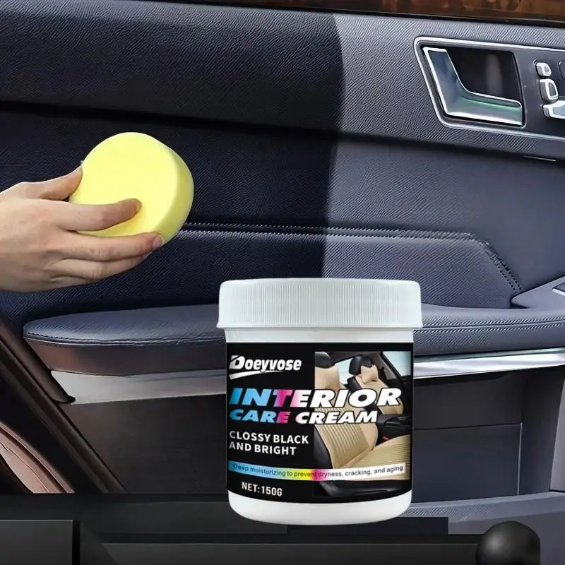 Doeyvose Car Interior Repair Paste, Tire Gloss & Plastic Parts Restorer, Scratch Fix & Shine Enhancer, Leather Sofa Seat Care Cream, Interior Car Cleaner, Interior Detailing Products