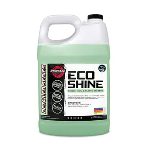 Renegade Products | Eco Shine Rubber, Vinyl, & Plastic Dressing 1 Gallon – Water-Based Interior & Tire Conditioner