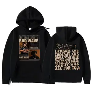 Casual Rod Wave Hoodie Featuring New Album and Tour Graphics