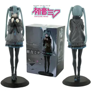 New 2026 Desktop Cute 8.07inch Hatsune Miku Kwaii Style Anime Figure Toys PVC Model Collector Doll Birthday Gift