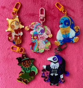 Jester Doll Cute Acrylic Keychain Charms, Perfect Gift for Fans & Collectors