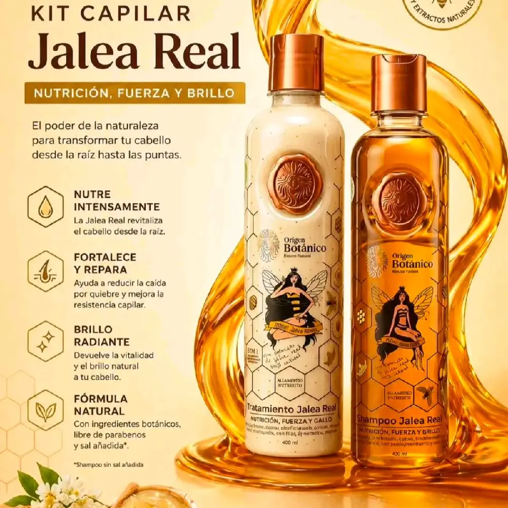Ritual Botanica 2-Piece Hair Care Pack - Honey-Based Shampoo and Conditioner Set