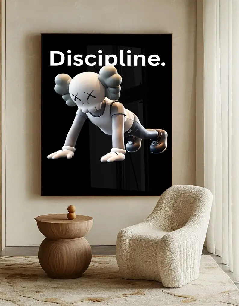 KAWS Poster Set of 3: Hypebeast Wall Art and Minimalist Graffiti