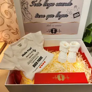 Anuncio de embarazo-  Pregnancy announcement surprise box for daddy