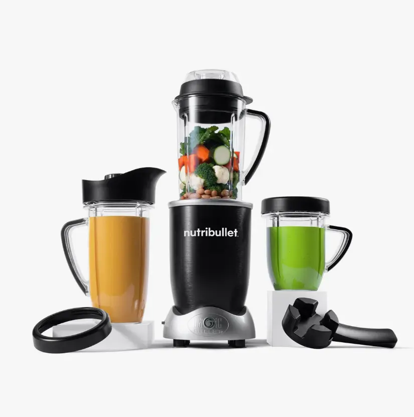NutriBullet Rx 1700W Cooking Blender, Hot & Cold Smoothie Maker with Heating Function for Soups & Sauces, Powerful Nutrition Extractor, Hands-Free SMART Technology, Large Capacity Pitcher & Personal Blender Cups