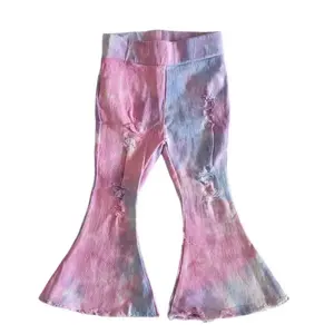 Girl Jeans Tie Dye Toddler Bell Bottom jeans Girl Pant Denim Pant
