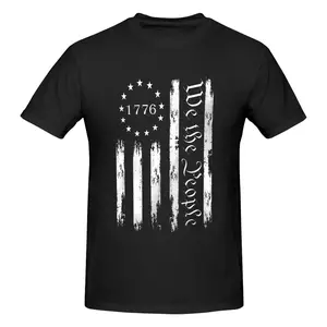 USA Distressed American Flag Patriotic We The People 1776 3D T-Shirt S-5XL Made In Usa