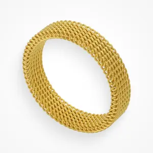 EVRY JEWELS Gold or Silver Plated Women's Hypoallergenic Maze Ring