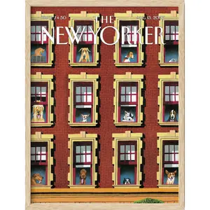 The New Yorker Dogs - Artistic Wall Decor Print for Room Aesthetic and Vibe