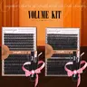 【VOLUME KIT】Geeneiya Volume Lash Clusters Kit, 10-16MM/ 10-18MM Cluster Lashes with Long-lating Black Lash Bond and Seal, Tweezers for Beginners and Pro, No Remover, D Curl Design #backtoschool #sohochic