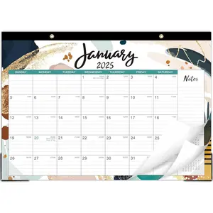 2025 Desk Calendar - 12 Months Large Desk Calendar from JAN 2025 - DEC 2025, 17" x 12", Desk Calendar 2025 with 2 Corner Protectors