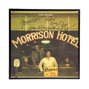 Doors Moorison Autographed Album Cover Replica